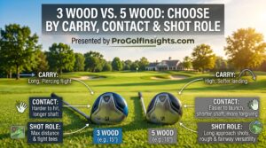 3 Wood vs 5 Wood Choose by Carry, Contact and Shot Role