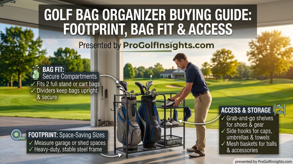 Golf Bag Organizer - Measure Before You Buy