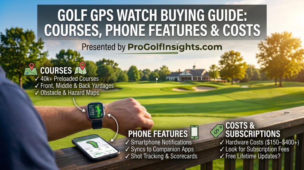 Golf GPS Watch Buying Guide: Courses, Phone Features and Costs